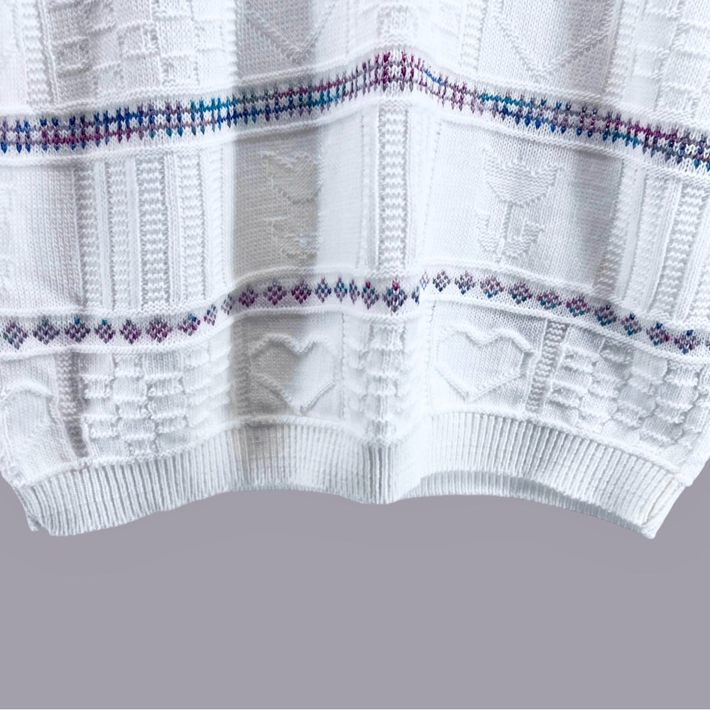 Vtg Basic Edition Oversized Tunic Sweater Large W… - image 7